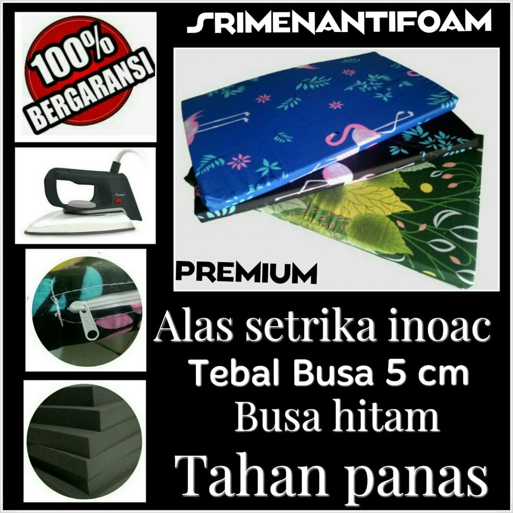 ALAS SETRIKA BUSA ALAS GOSOK TEBAL 5CM BUSA INOAC HITAM ALAS SETRIKA BUSA ALAS GOSOK TEBAL 5CM BUSA INOAC HITAM