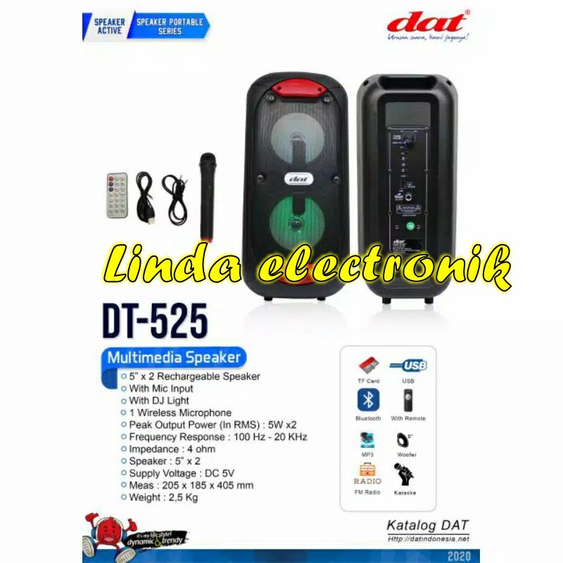 Speaker Portable Meeting Wireless DAT DT 525 DAT DT525 Bluetooth