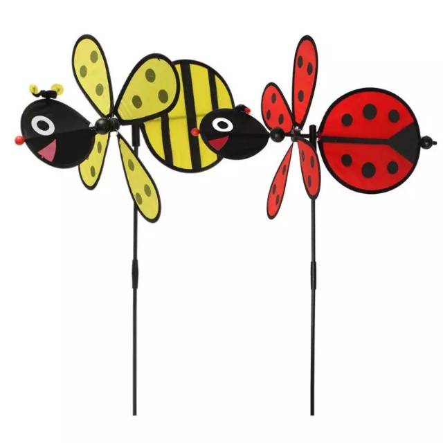 MAINAN KINCIR / KIPAS ANGIN / BALING BALING OUTDOOR - BUMBLEBEE / LADYBUG 75 CM