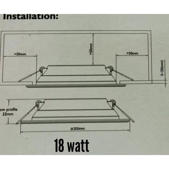 Downlight Led Philips Dn027B Dn 027 B 18Watt 18 Watt 18W 18 W 7" Inch