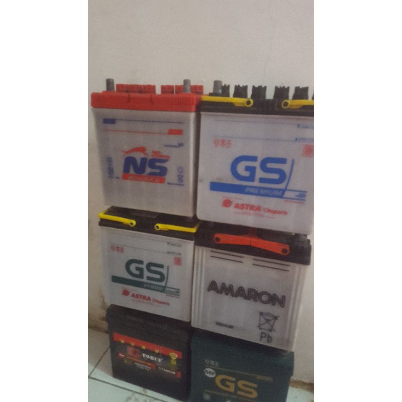 Jual aki bekas bagus untuk mobil dan inverter ns40z/L 35.ah45ah ns60/z