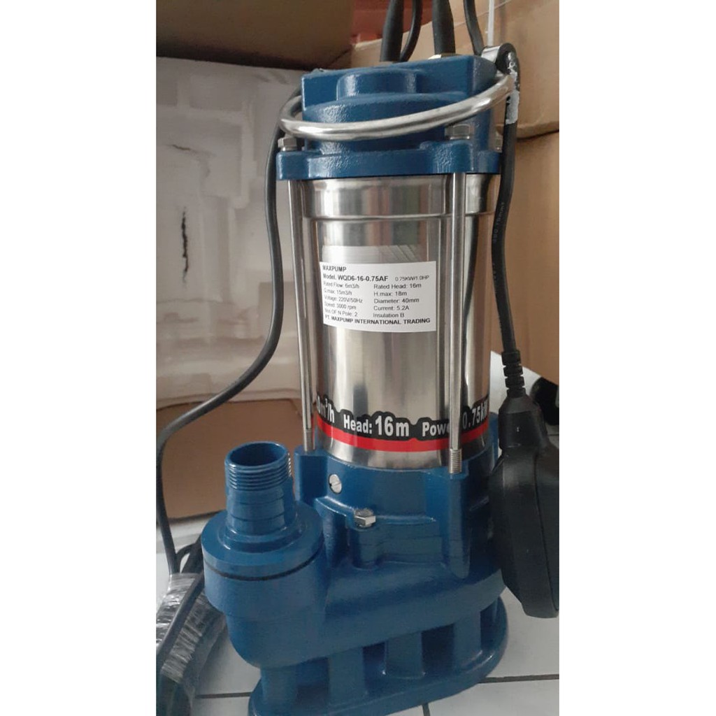 Jual MAXPUMP Pompa Celup Air Kotor Stainless Submersible Pump 0.75H   p