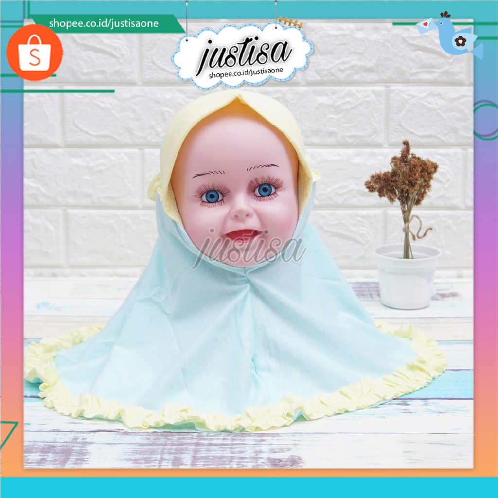 Promo !! KERUDUNG ANAK VINATA POLOS -HIJAN BAYI LUCU- JILBAN ANAK INSTAN