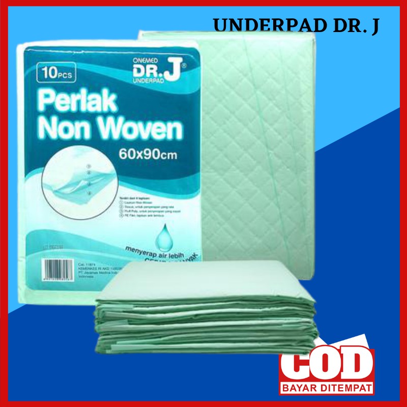 Cod Underpad Perlak Onemed Popok Dewasa Dr J Pads U Pad 60x90cm pak isi 10 lbr Upad Bubble Wrap