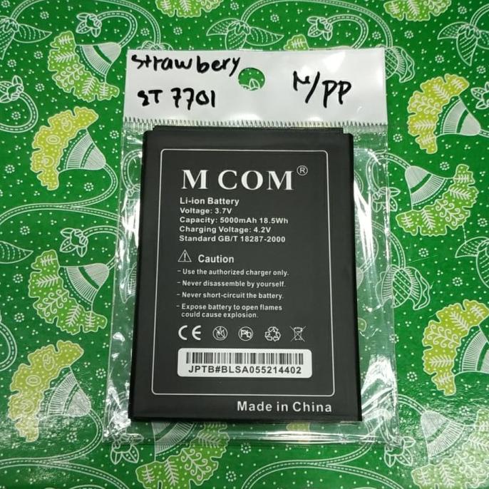 Baterai Strawberry St7701 Sniper Double Power Battery Battle Mantap