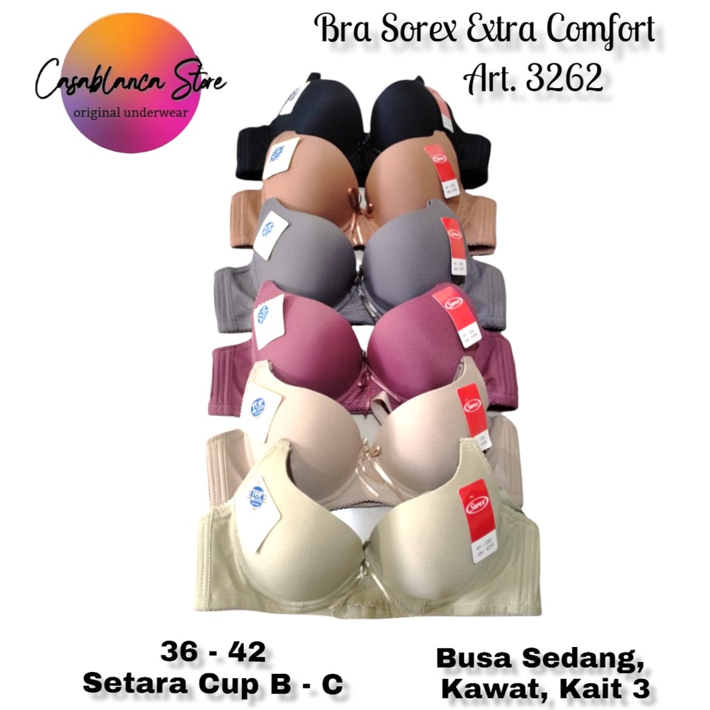 BH SOREX EXTRA COMFORT ART. 3262  Kawat, Busa Sedang, Kait 3