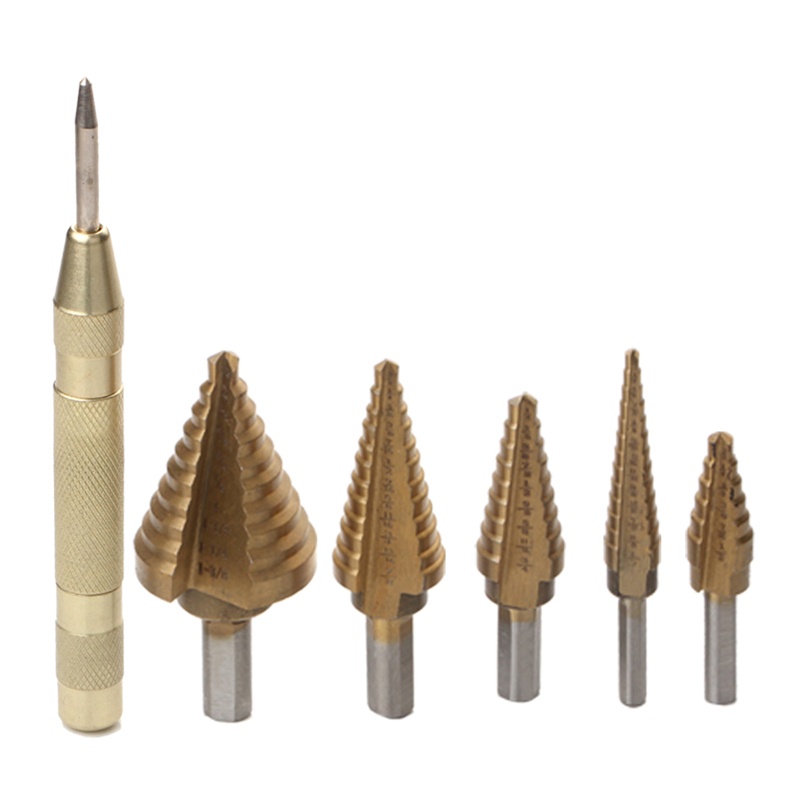 Kiss Metal Steel Drill Double Cutting Blades HSS Untuk Titanium Coated Step Drill Bit Untuk Pecinta DIY Bor Lubang Tukang Listrik