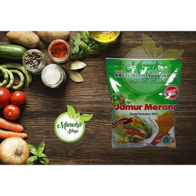 

Kaldu alami Cap jamur merang. Kemasan 250gr