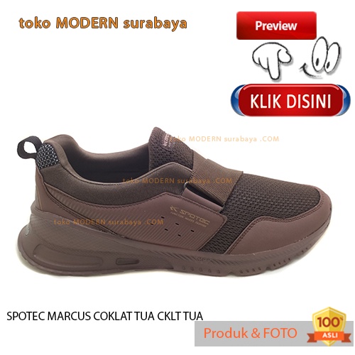 Sepatu pria sekolah casual slip on tanpa tali SPOTEC MARCUS