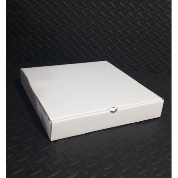 

25x25x5 cm box pizza putih white kraft karton kardus dus kemasan kemeja