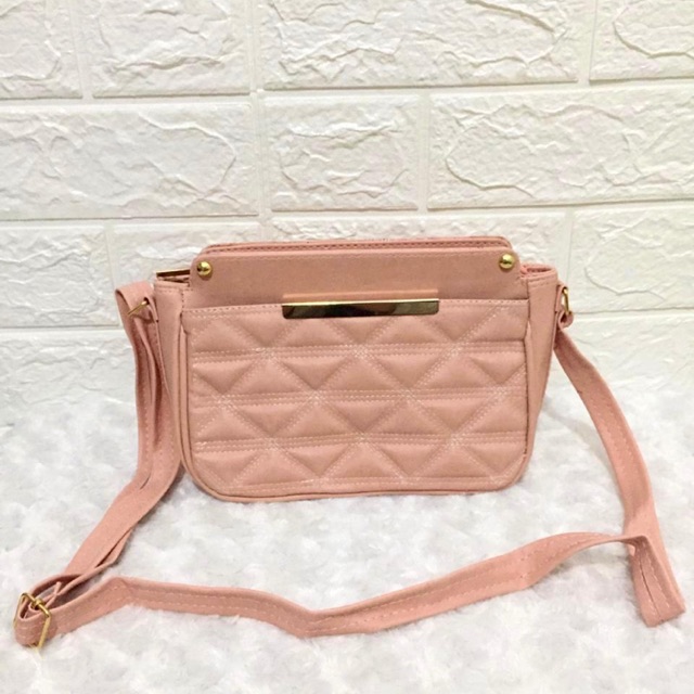 Tas Selempang Wanita Peach