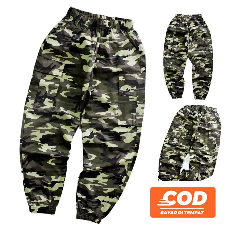 Celana Jogger Anak Laki Laki Import Motif Army Joger Panjang Kids Cowok Usia 12 13 14 Tahun Keren