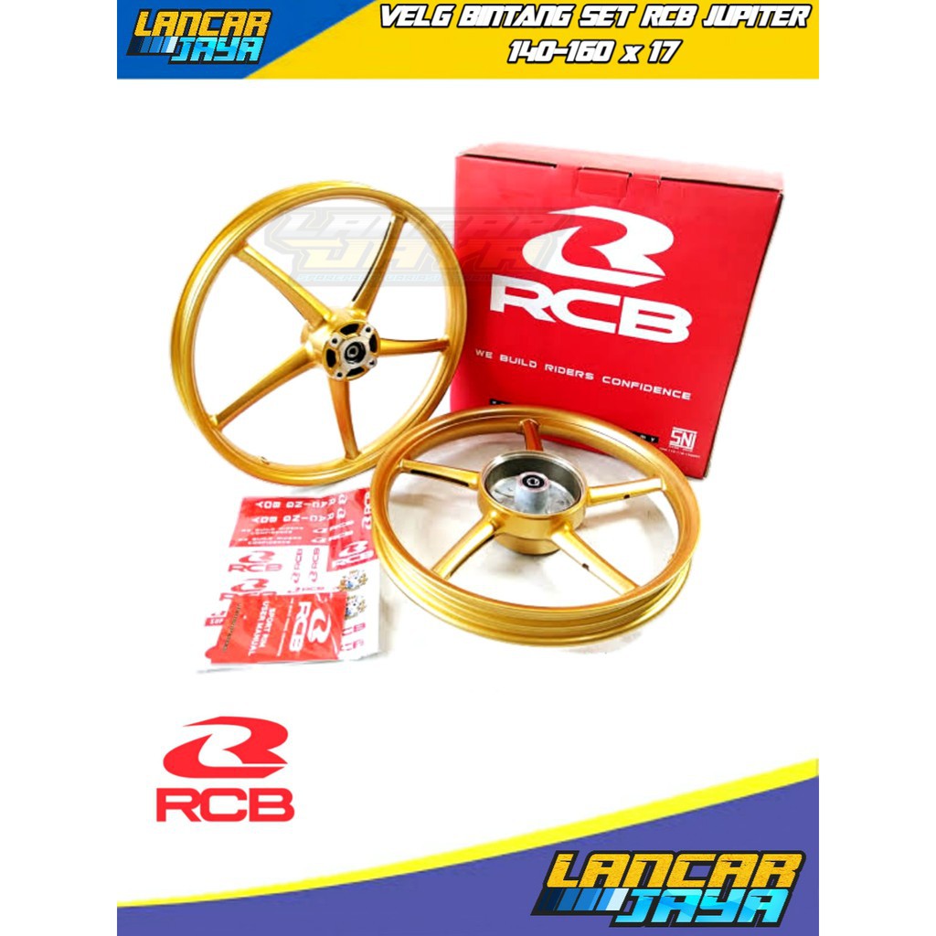 VELG SET BINTANG RCB LAGENDAZ JUPITER Z FIZR JUPITER MX OLD SP522 GOLD BONUS STIKER