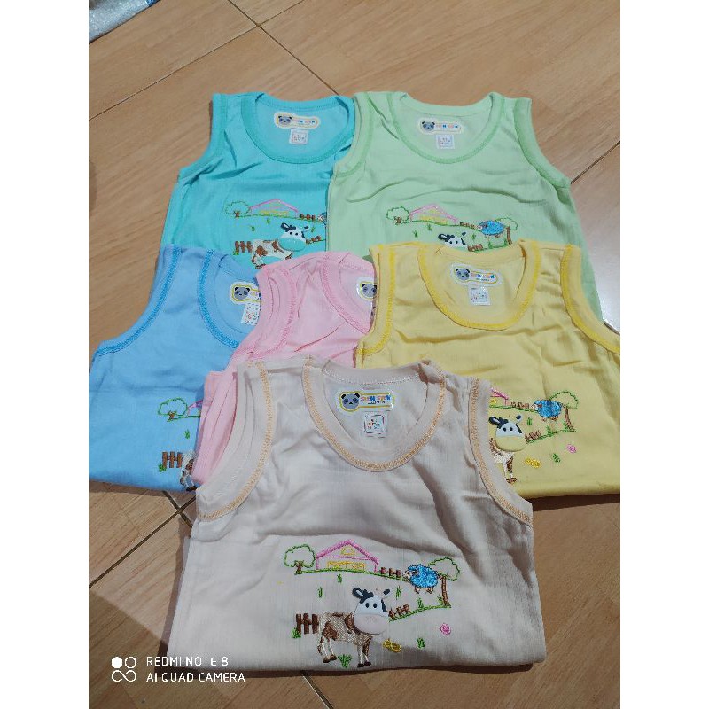 Singlet bayi / kaos dalam bayi 3 - 6 bulan