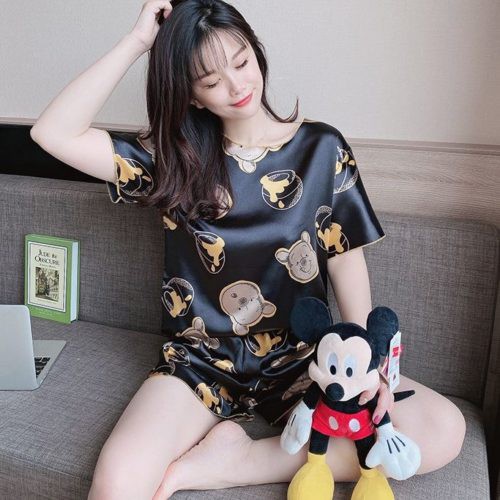 GI 4604 (SIZE L-XL) RISCE PIYAMA BAJU TIDUR SET IMPORT WANITA CEWEK PEREMPUAN JAKARTA BATAM PJ