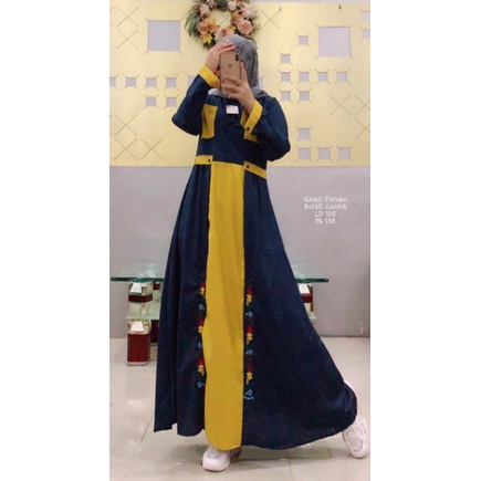 Gmais INAYAH terbaru replika dannis/ gamis toyoba bordil