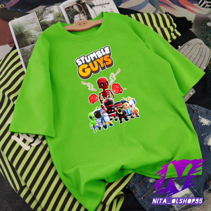 kaos anak baju anak stumble guys bahan premium