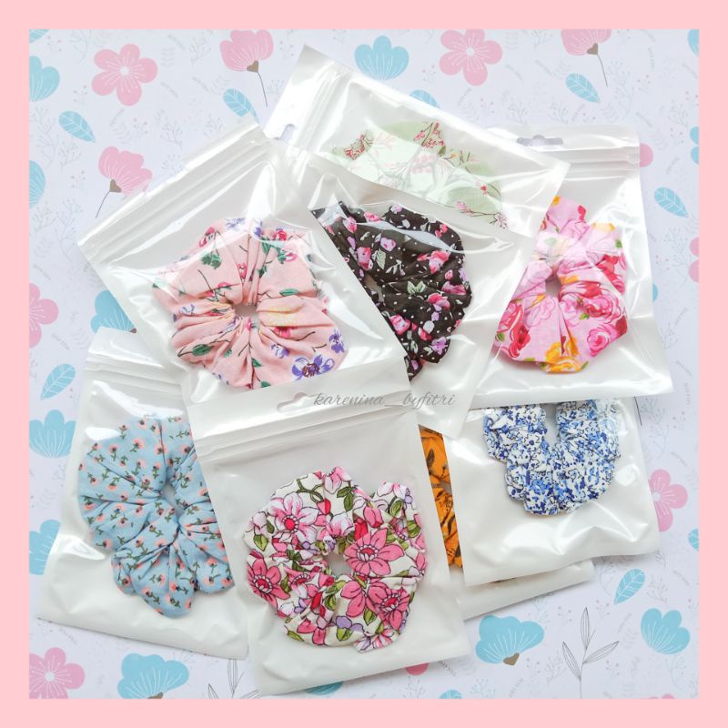 Scrunchie Ikat Rambut Katun