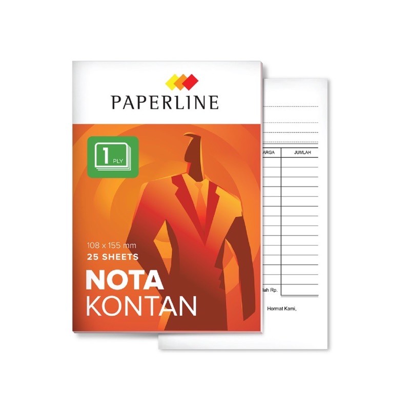 

Paperline Nota Kontan Kecil 1PLY / 10 buku