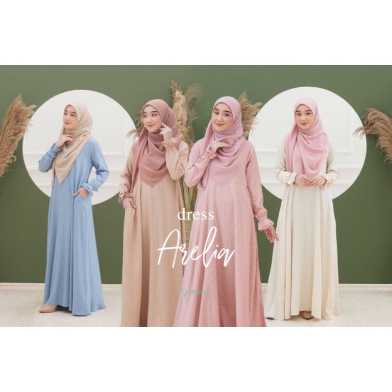 ARELIA DRESS BY GREENISM/DRESS POLKADOT BUSUI