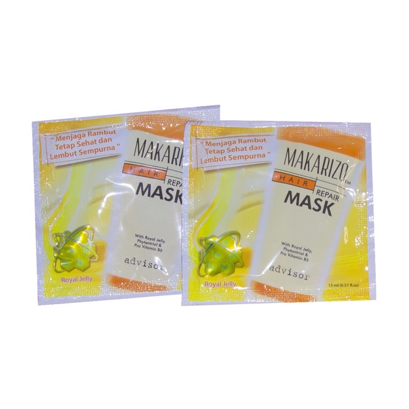 ✿ELYSABETHME✿ 【﻿ＭＡＫＡＲＩＺＯ】 makarizo hair mask rambut 15ml masker keratin menutrisi