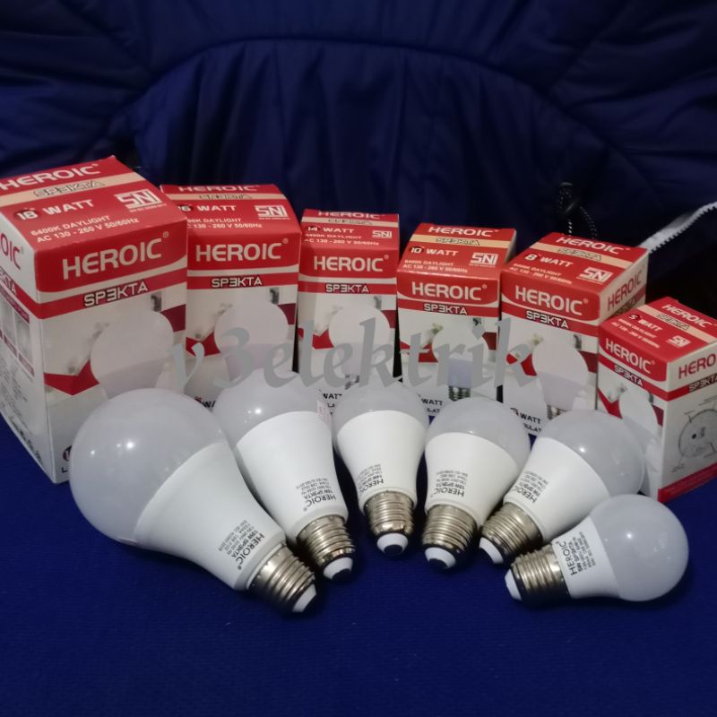 Heroic lampu Hemat Energi lampu led spekta heroic SNI bergaransi