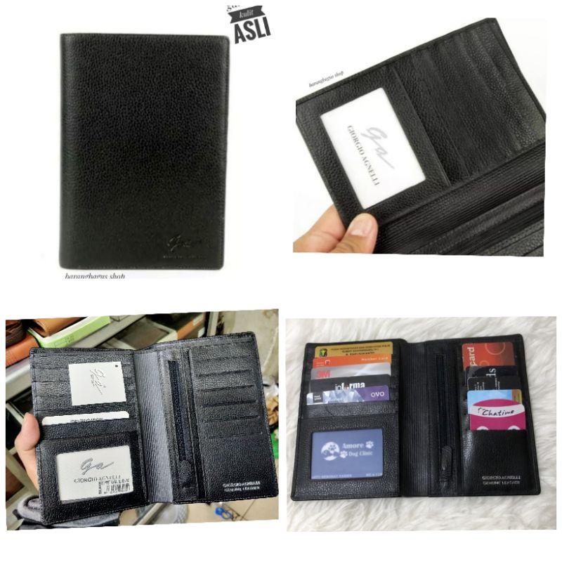 Dompet tempat Paspor passport Kulit asli Original Giorgio Agnelli