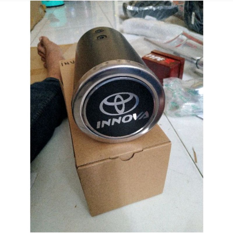 Muffler Ujung Buntut knalpot Mobil Grand Innova Logo Toyota Tulisan Innova