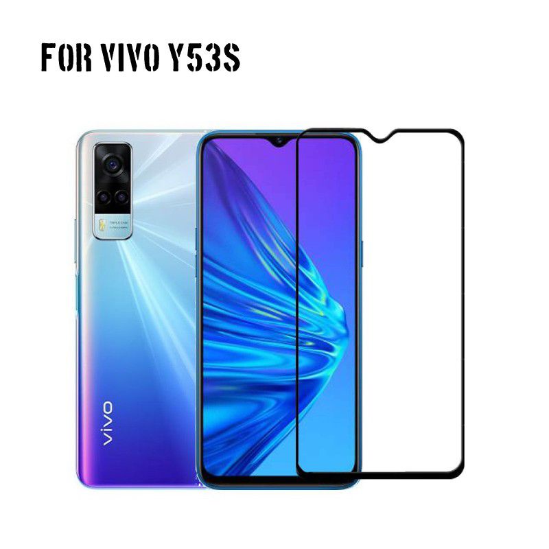 TEMPERED GLASS FULL SCREEN 9D VIVO Y53S VIVO Y7S VIVO Y70 VIVO Y70S VIVO Y71Anti Gores Full Layar