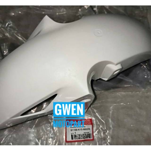 Fender Front Spakbor Slebor Depan CB150R CB 150R Old Lama 2012 - 2015 Putih 61100K15900ZB Orisinil