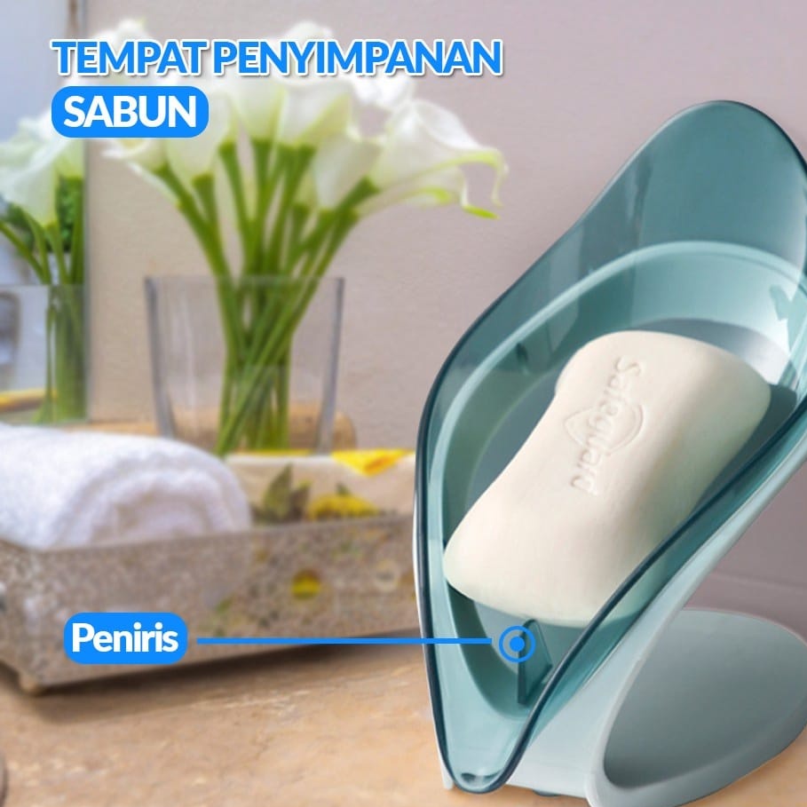 Tempat Sabun Unik Bentuk Daun Leaf Shape Soap