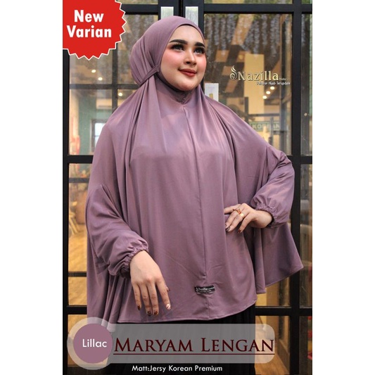 HIJAB/JILBAB INSTAN LENGAN, MARYAM LENGAN ORIGINAL NAZILLA