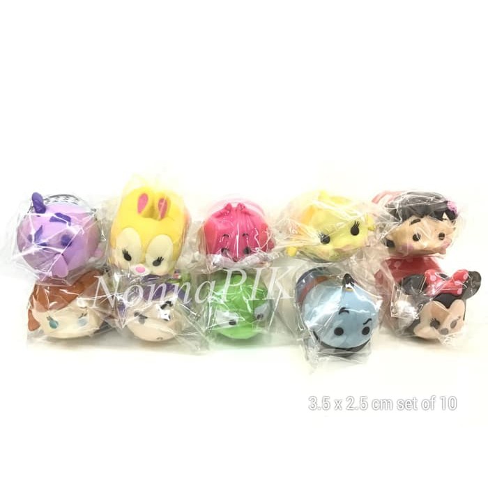 barokah set isi 10 disney tsum tsum figurine action figure boneka miniatur