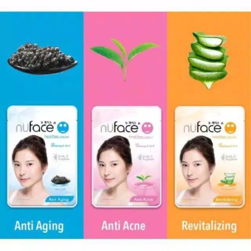 NUFACE FACIAL SHEET MASK 23ml / MASKER WAJAH LEMBARAN