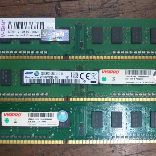 Memory RAM DDR3 2 GB merk V Gen