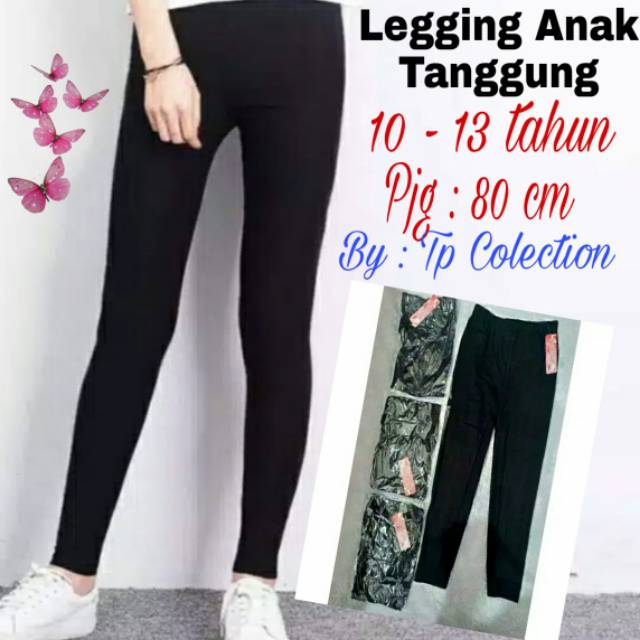 LEGGING HITAM POLOS ANAK TANGGUNG