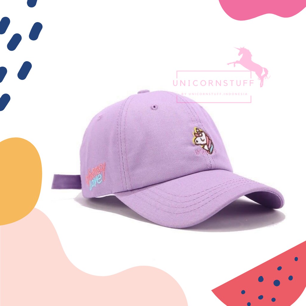 Topi Unicorn Anak Dewasa Korea Bahan Rapi Premium Halus Sepeda