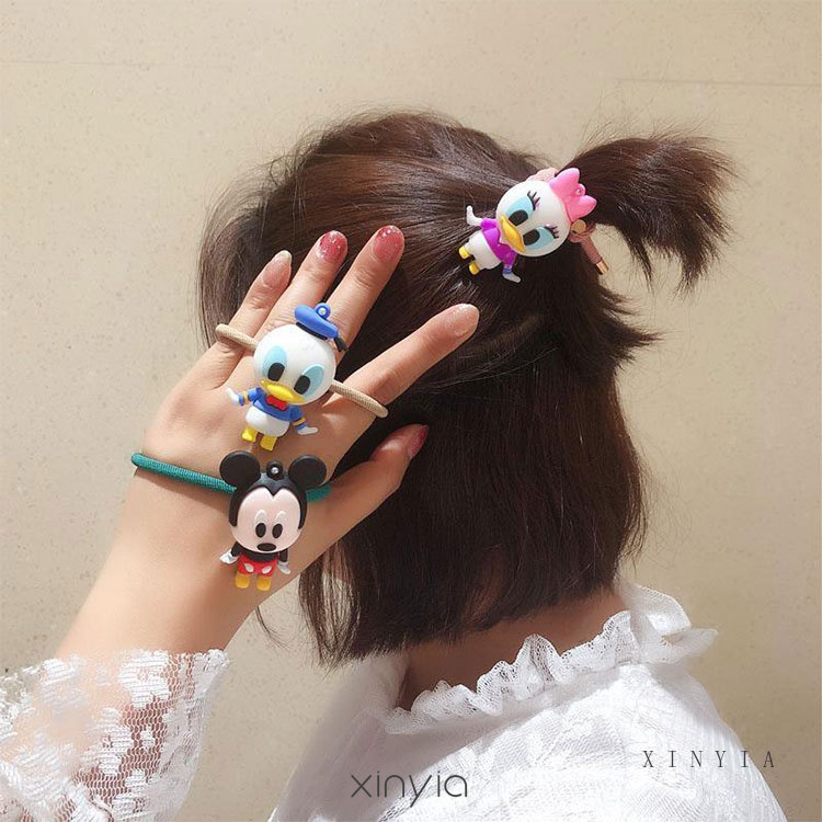 【CHECKOUT RP100】Mickey DNY Hair Band Rubber Band Fashion Korea Pola Kartun Mickey Aksesoris Rambut