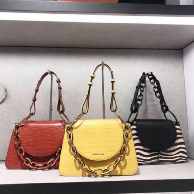 Charles and Keith Croco Hand Bag Chuck