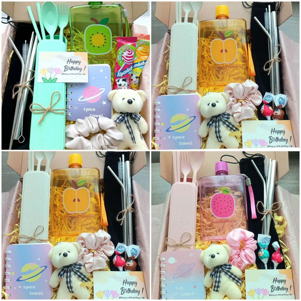 Hampers ulang tahun/ Hampers alat makan/ Hampers botol/ Gift box ulang tahun/ Gift box alat makan