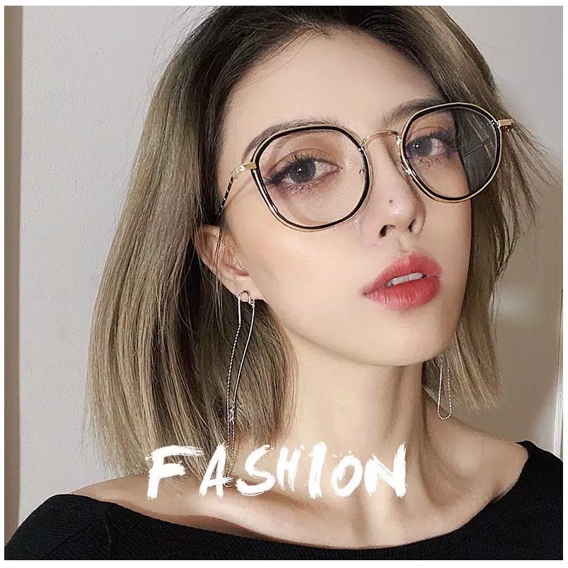 (COD) Kacamata Antiradiasi Kacamata Baca Frame Fashion Eyewear Retro Unisex MALLSHOPPING