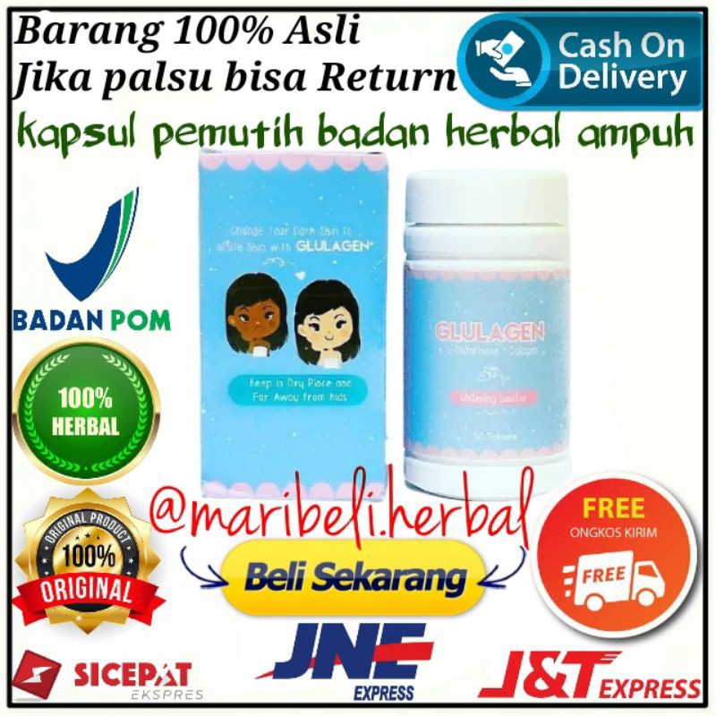 Glulagen By Jasman Solah Original Kapsul Pemutih Badan Terbaik Dan Alami