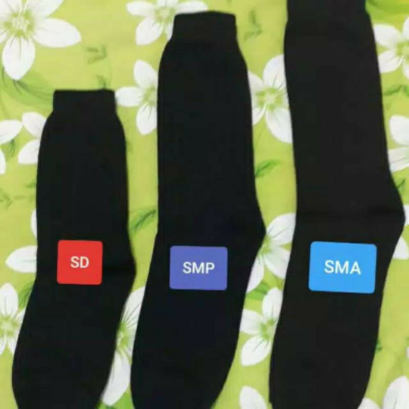 ( Termurah &amp; Terbaik )Kaos Kaki Sekolah / Kaos Kaki Hitam Polos / Kaos Kaki hitam SD / Kaos Kaki Hitam SMP / Kaos Kaki Hitam SMA