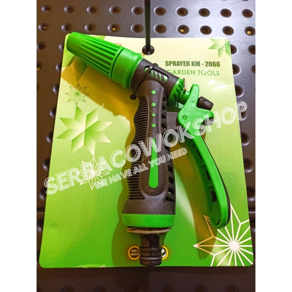 Kenmaster semprotan Air KM-2066 1 Posisi Semprotan Air Hose Nozzle Semprot Taman Tanaman Termurah