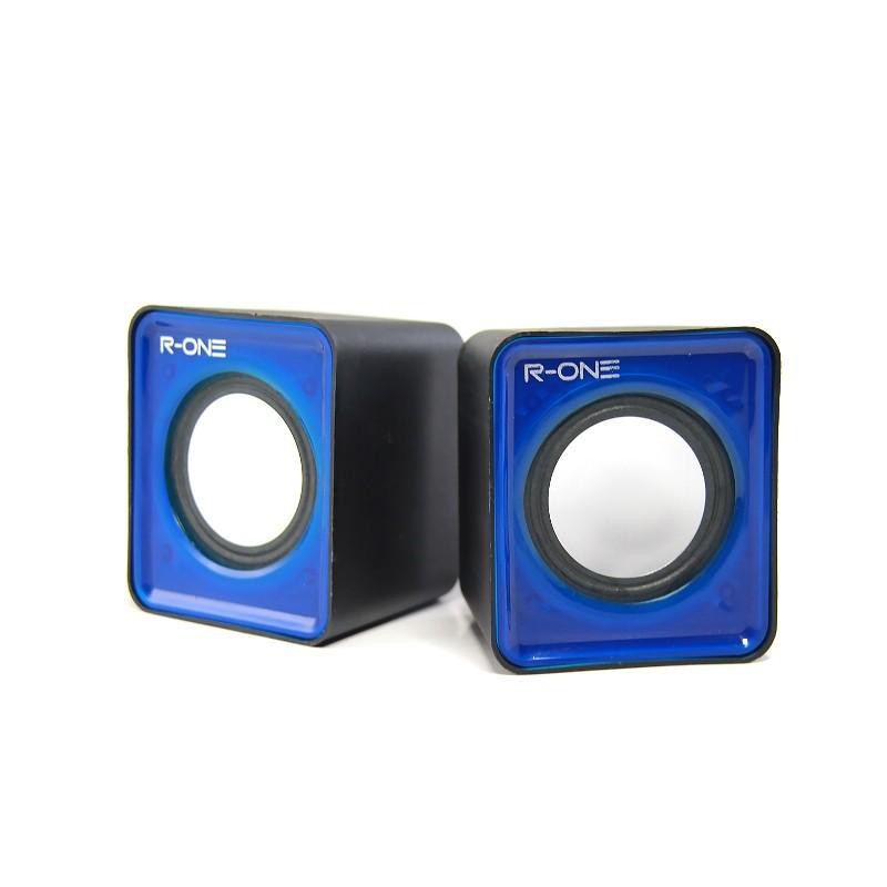 PROMO SPEAKER LAPTOP / PC MURAH R-ONE T-001 VARIAN WARNA MERAH BIRU HIJAU SPEAKER + TOMBOL VOLUME - TEKNO KITA - TEKNO KITA