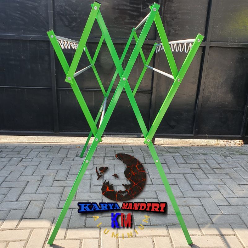 ARCER HIJAU - JEMURAN BAJU / PAKAIAN / HANDUK ALUMINIUM WARNA / 140 Cm / 1.4M