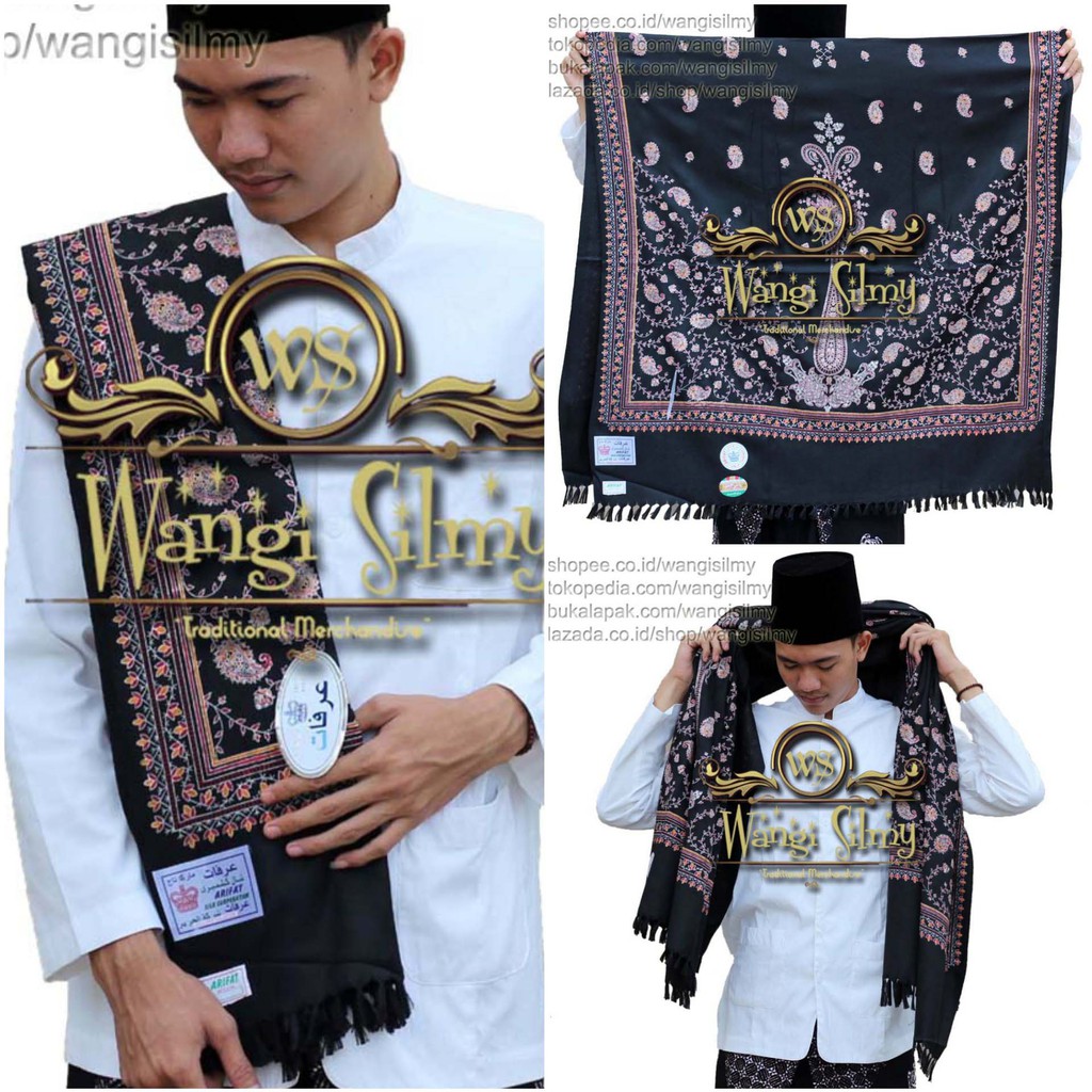 Sorban Kashmiri Panjang Premium Original Arifat Made in India - Sorban Kashmiri Print Motif Bordir