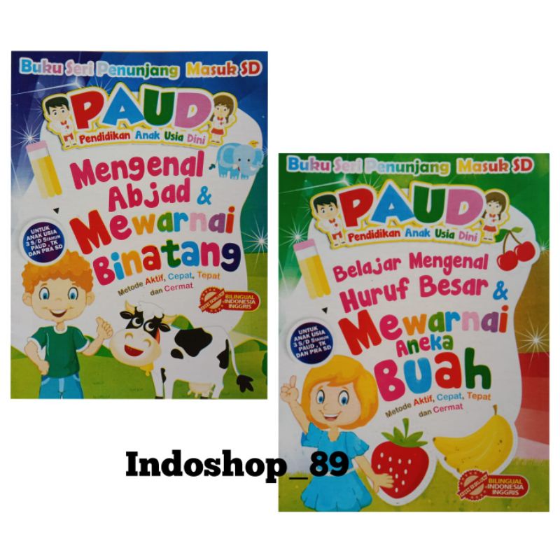 Buku mewarnai Anak Paud TK SD