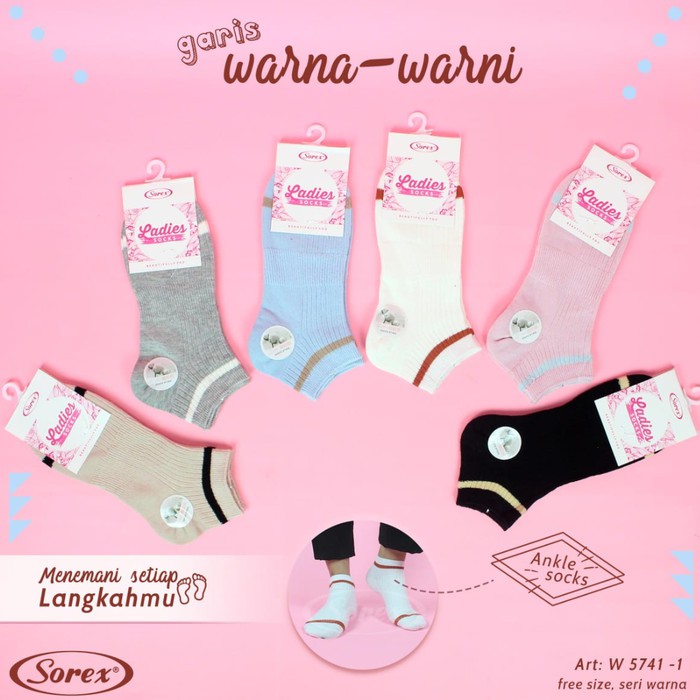 RC KAOS KAKI SOREX WANITA/CEWE/LADIES SOCKS