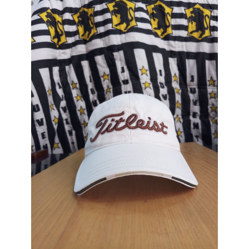 Topi golf second Titleist original with tag bahan katun